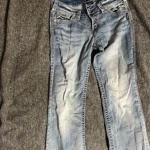 Suki Mid Silver Jeans